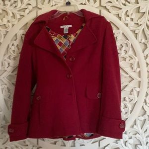 Red Wool jacket. Size 8M